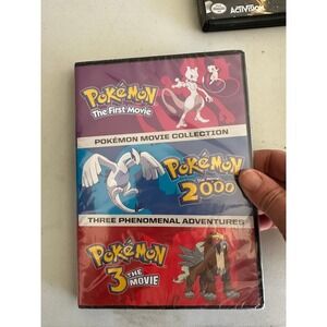 Pokemon Movie Collection 1-3 DVD Set First Movie 2000 3 The Movie New Sealed